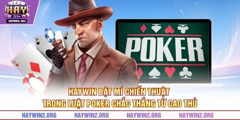 HAYWIN bật mí chiến thuật trong Luật Poker chắc thắng từ cao thủ