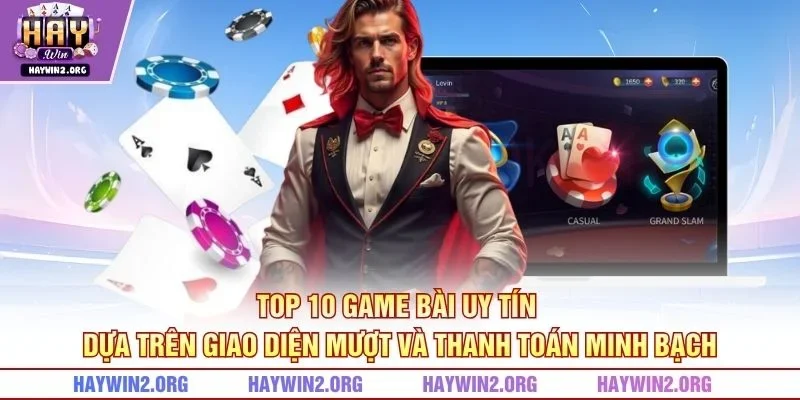 Top 10 game bài uy tín dựa trên giao diện mượt và thanh toán minh bạch